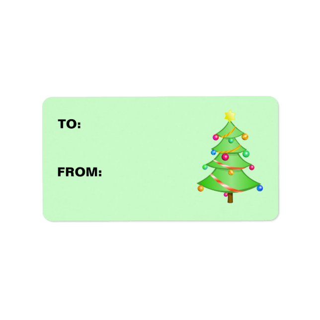 Christmas Tree Gift Tags (Front)