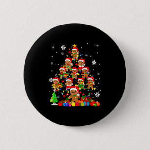 Christmas Tree Gingerbread Christmas Santa Gingerb 6 Cm Round Badge