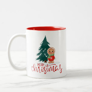 Christmas Tree Gingerbread Holiday Mug 