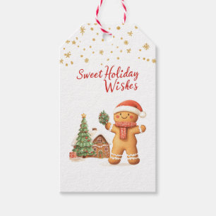 Christmas Tree Gingerbread  Man Gift Tags