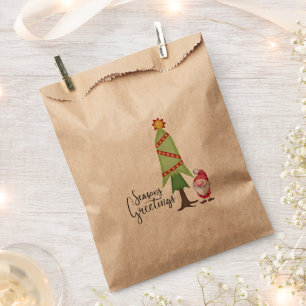 Christmas Tree & Gnome Favour Bags
