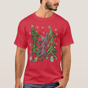 Christmas Tree Gnome Merry Christmas Cute Gifts  T-Shirt
