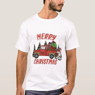 Christmas Tree Gnome Truck T-Shirt