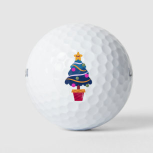 Christmas tree golf balls