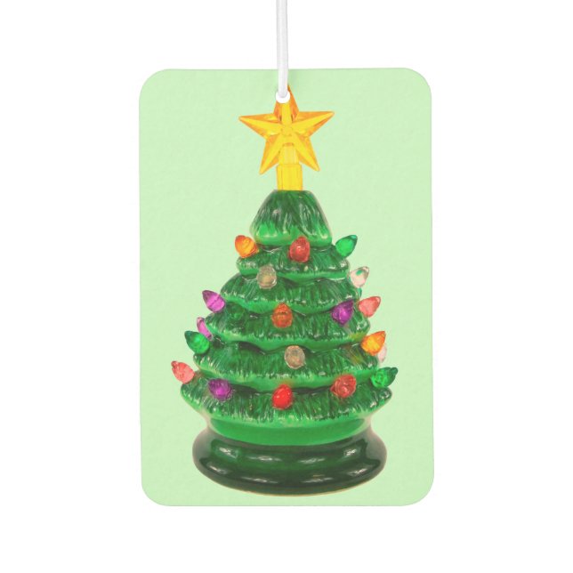 Christmas Tree Green Air Freshener (Front)