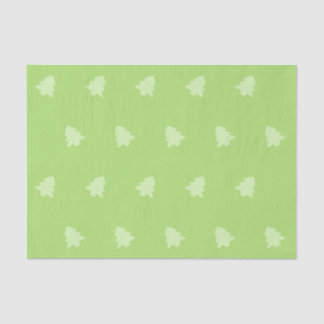 Christmas Tree Green on Green Tissue Paper