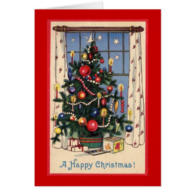 Christmas Tree Greeting Card (Front)