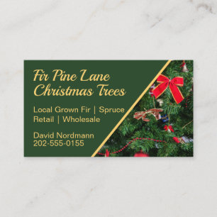 Christmas Tree Grower Supplier Business Card