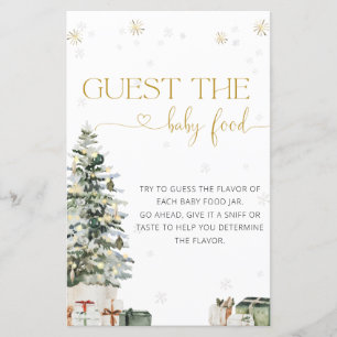 Christmas Tree Guess the Baby Food Game