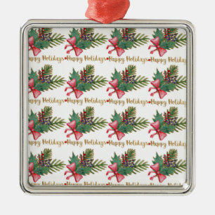 Christmas Tree Handprint Art Metal Tree Decoration