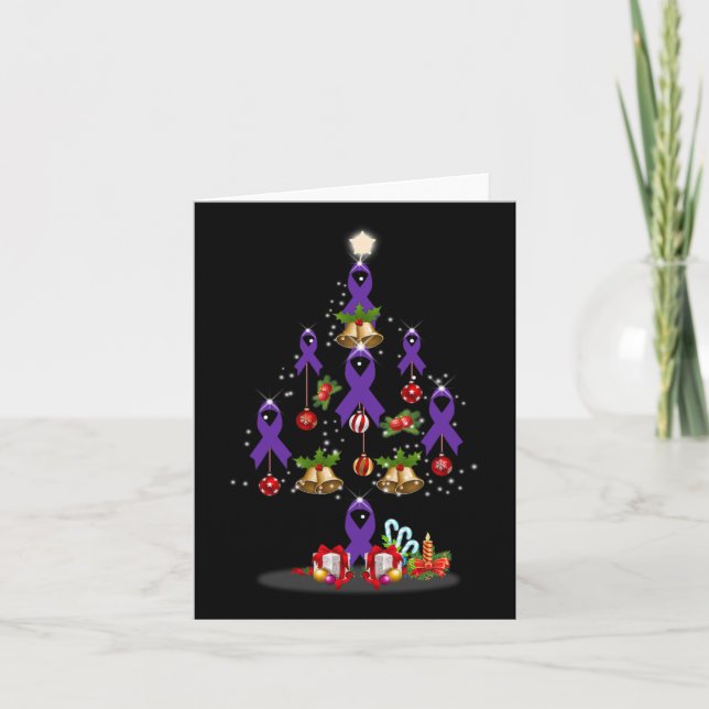 Christmas Tree Heimerheimers Awareness Tee Gift Fo Card (Front)