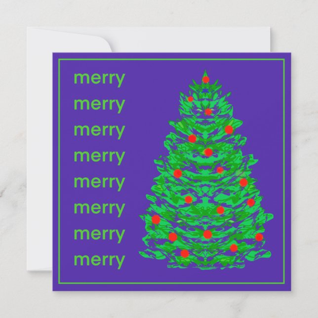 Christmas Tree Holiday Card (Front)