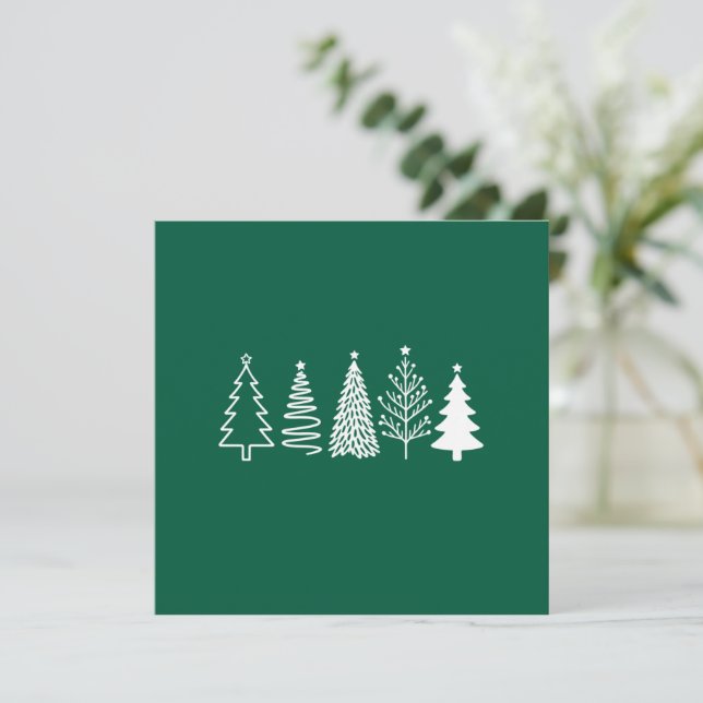 Christmas Tree  Holiday Card (Standing Front)