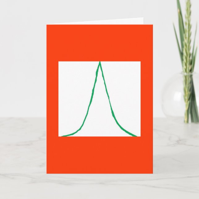 Christmas tree holiday card (Front)