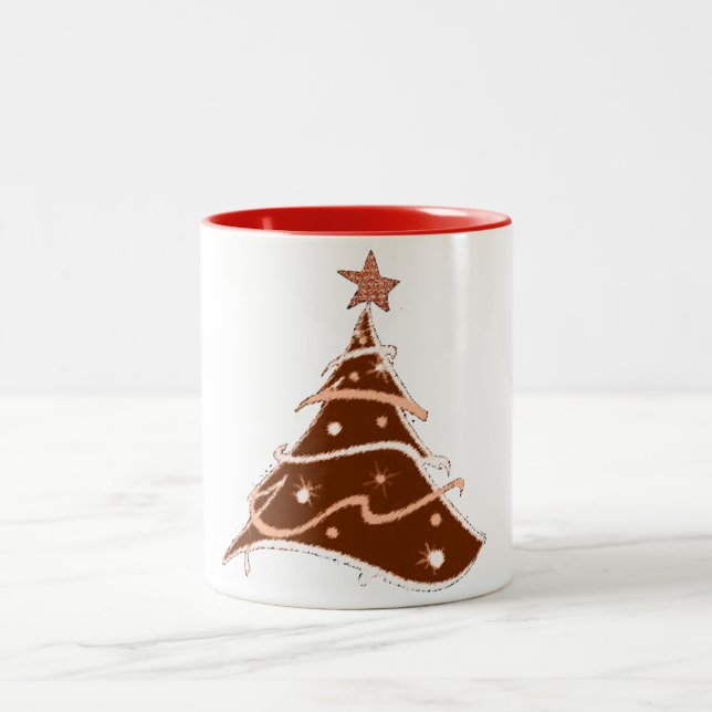 christmas tree holiday design mug design (Center)