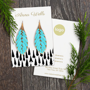 Christmas Tree Holiday Earring Display Card