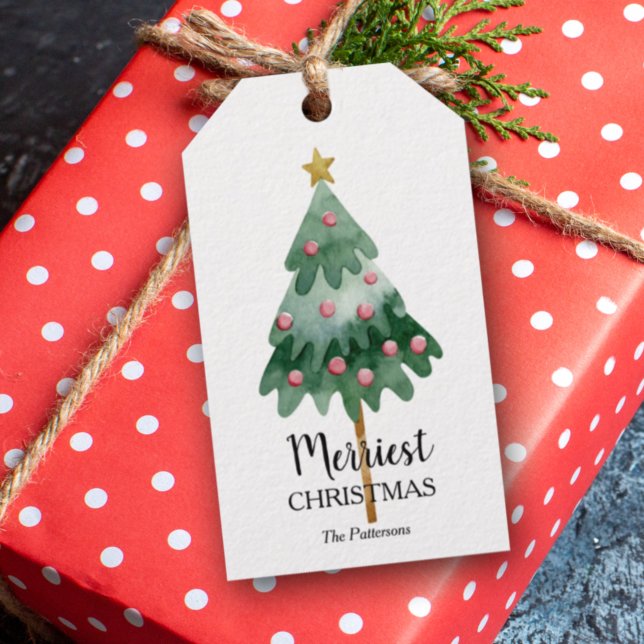 Christmas Tree Holiday Favour Gift Tags (Creator Uploaded)