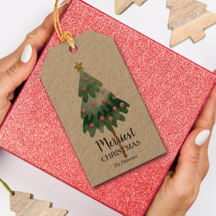 Christmas Tree Holiday Favour Gift Tags