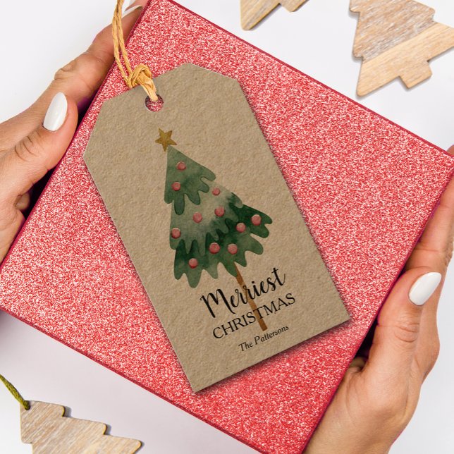 Christmas Tree Holiday Favour Gift Tags (Creator Uploaded)