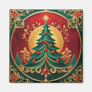 Christmas Tree Holiday Magnet