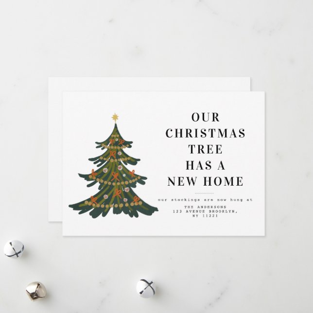 christmas tree holiday moving announcement (Front/Back In Situ)