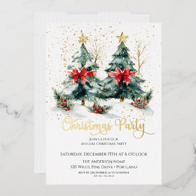  Christmas Tree Holiday Party  (Envelope)