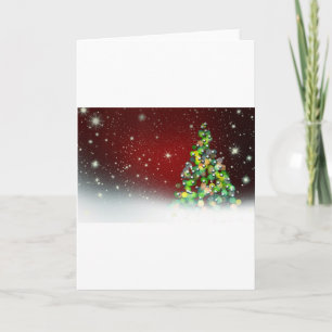 Christmas Tree Holiday Peace Love Destiny Card