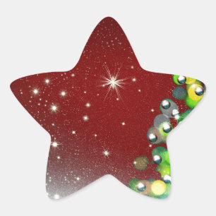 Christmas Tree Holiday Peace Love Destiny Star Sticker