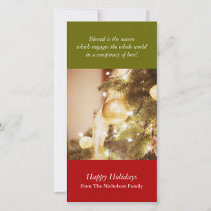 Christmas Tree Holiday Photo Card