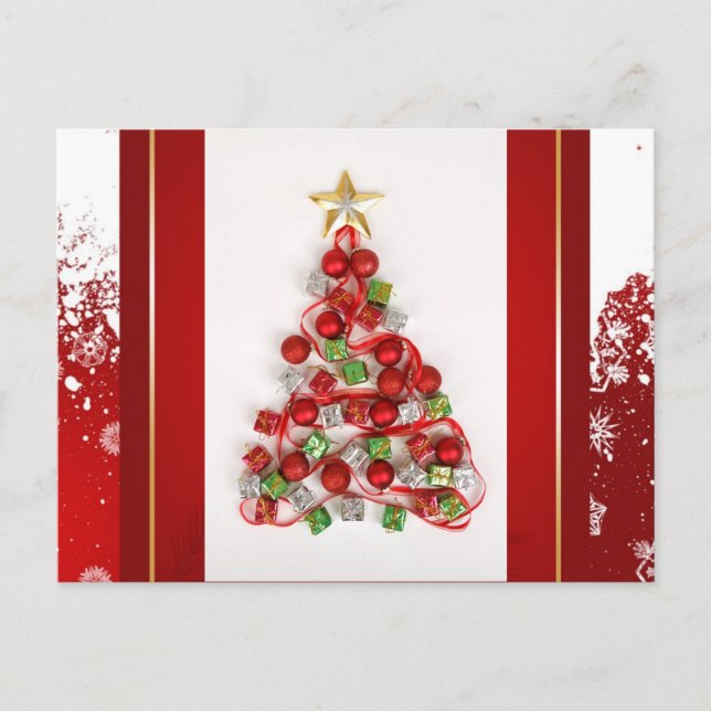 Christmas Tree Holiday Postcard (Front)