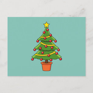 Christmas Tree Holiday Postcard
