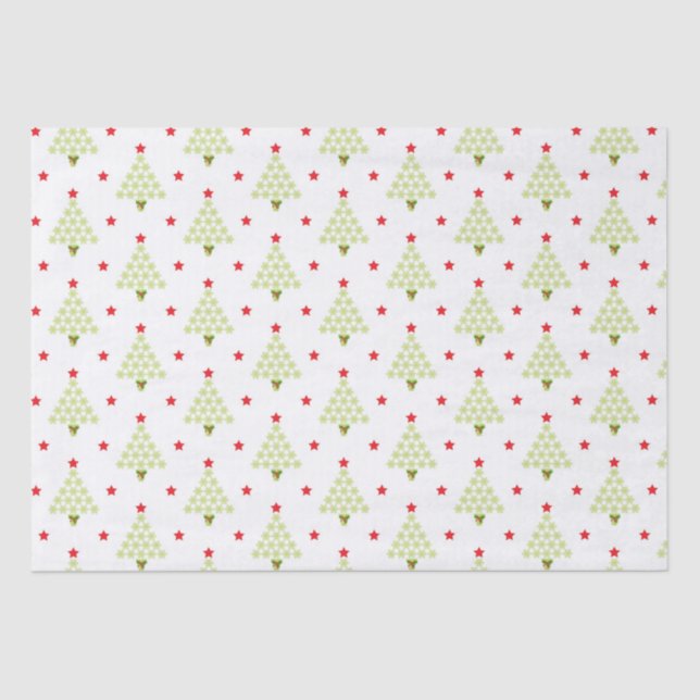 Christmas Tree Holiday Tissue Paper (Front)