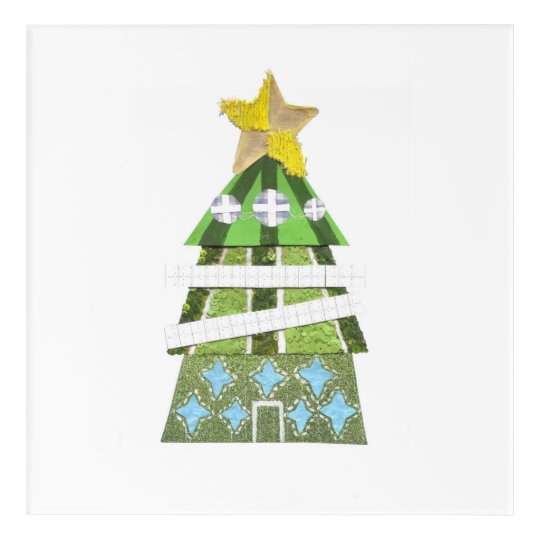 Christmas Tree Hotel Acrylic Wall Poster Acrylic Print