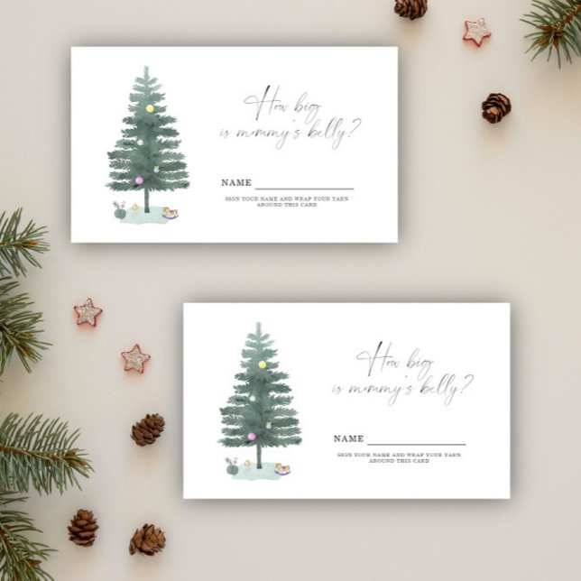 Christmas tree how big is mummy's belly enclosure card (Creator Uploaded)