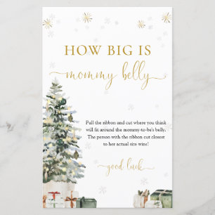Christmas Tree How Big is Mummy's Belly Game