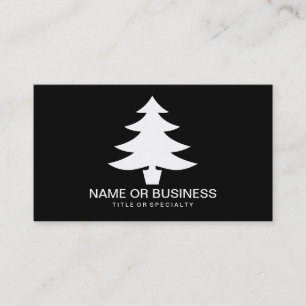 christmas tree icon business card