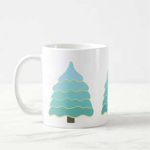 Christmas Tree Illustration Coffee Mug