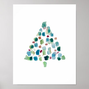 Christmas Tree Illustration Nordic Print