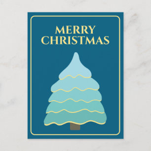Christmas Tree Illustration Postcard