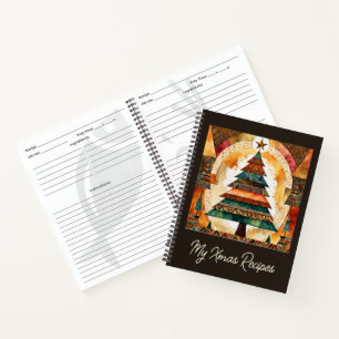 Christmas Tree in abstract art 44 - Fan Fun Notebook