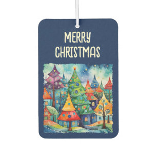 Christmas Tree in abstract art 8 - Fan Fun Car Air Freshener