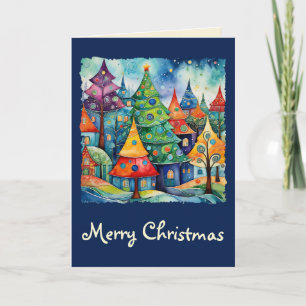 Christmas Tree in abstract art 8 - Fan Fun Card
