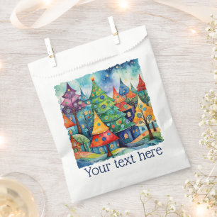 Christmas Tree in abstract art 8 - Fan Fun Favour Bags