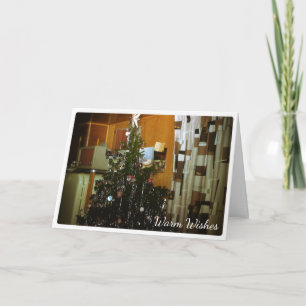Christmas Tree in Camper Warm Wishes Holiday Card