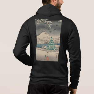 Christmas Tree in Snowy landscape Hoodie