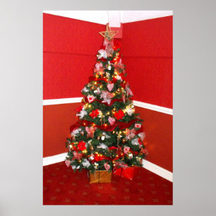 Christmas tree in Somerset Poster