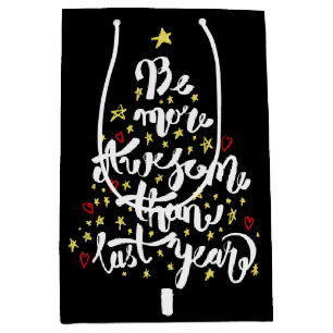 Christmas Tree Inspirational Quote Medium Gift Bag