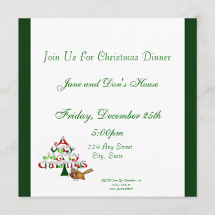 Christmas Tree Invitation