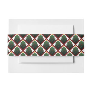 Christmas Tree Invitation Belly Band