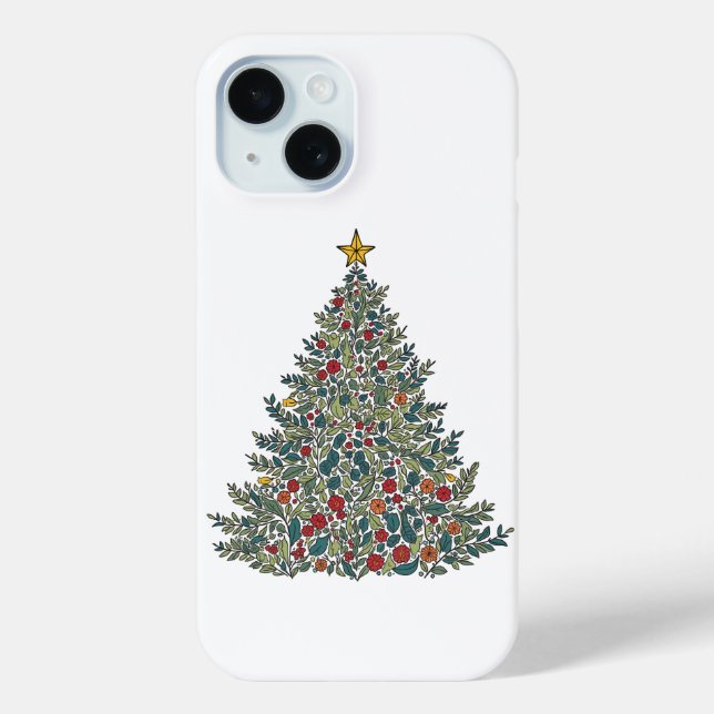 Christmas tree iphone case (Back)